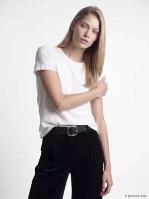 LCW EVERYDAY Bisiklet Yaka Soft Touch Kadın Tişört