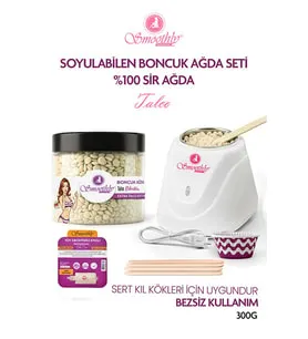 Smoothly Talco Batık Tedavisi Boncuk Ağda, Ekstra Pudralı Batık Önleyici Ağda Seti 300 g.  Sir Ağda Makinası