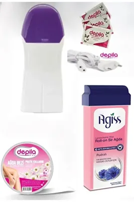 DEPİLA WAX ROLL ON AĞDA MAKİNASI AGİSS PUDRALI ROLL ON AĞDA HEDİYELİ
