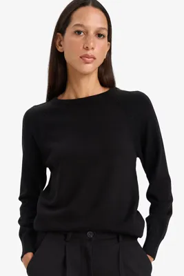 DeFacto Ultra Yumuşak Relaxed Fit Basıc Kazak