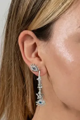 Söğütlü Silver Gümüş Lareyn Şans Küpe SGTL10144RODAJ
