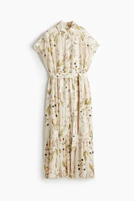 H&M Kuşaklı Gömlek Elbise