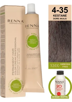 Renna Bitkisel Amonyaksız Saç Boyası 60 ml 0-3 Yeşil Oksidan Hediyeli
