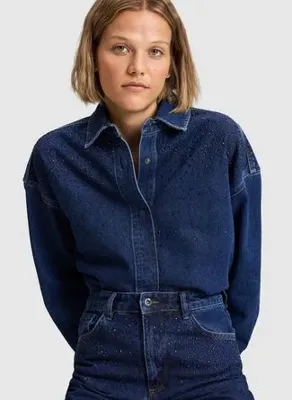 U.S. Polo Assn. AMY-P-M Mavi Kadın Loose Fit Denim Pantolon