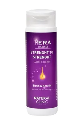 NATURAL CLİNİC Hera Keratin Biotin Onarıcı Saç Bakım Kremi 250 Ml Yıpranmış Ve Hasar Görmüş Saçlar