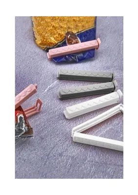 Trendexa 12 Adet Poşet Kapatıcı Klips Ambalaj ve Torba Kapatma Aparatı Poşet Klipsi 12'li
