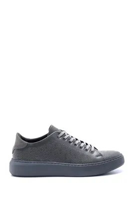 Derimod Erkek Siyah Bağcıklı Nubuk Deri Comfort Sneaker