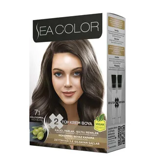 Sea Color Set Saç Boyası 7.1 Küllü Kumral