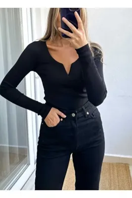 KAROL V DEMİRLİ DAMLA YAKA BLUZ