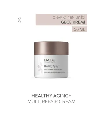 Babe Laboratorios Babe Healthyaging+ Multi Repair Night Cream 50ml - Yenileyici Gece Bakım Kremi