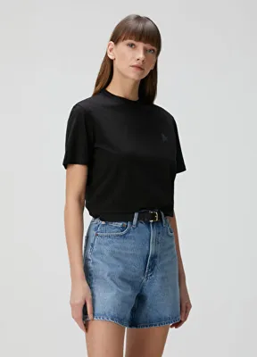 Golden Goose Regular Fit Siyah T-shirt