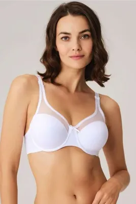 Lady Kadın Beyaz Balenli Tüllü Desteksiz Toparlayıcı Minimizer Sütyen 3606