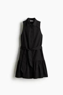 H&M Kuşaklı Gömlek Elbise