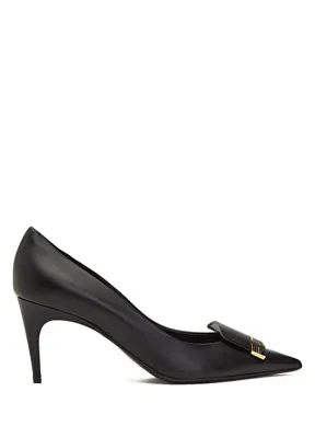 Sergio Rossi Siyah Deri Stiletto