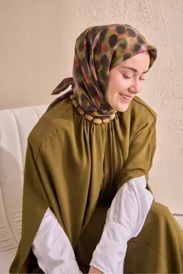 Silk Home Twill İpek Eşarp Noiré Kahverengi 90x90
