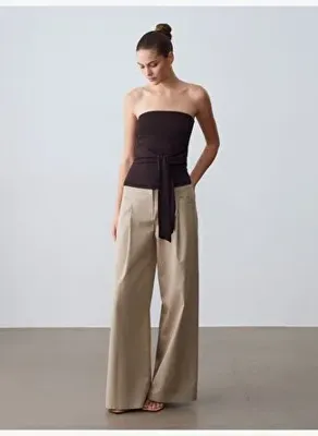 Dilvin 32841 Bağlamalı Bandeau Top