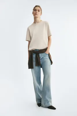 H&M Pamuklu İnterlok Tişört
