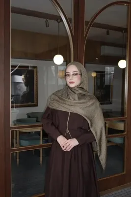 Jawel Sarmaşık Desenli Jakarlı Şal