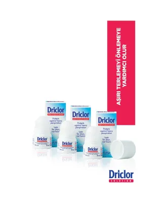 Driclor Aşırı Terleme Önleyici Antiperspirant Roll-On Deodorant 3 x 20 ML