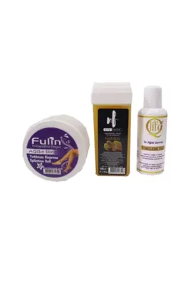 Nanoplex Naturel Kartuş Ağda 10m Fulin Ağda Bezi 125ml Qlife Temizleme Yagı Seti