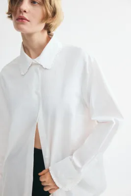 H&M Pamuklu Poplin Gömlek