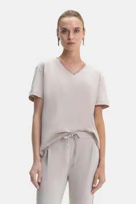 Fabiana Filippi BEJ V YAKA T-SHIRT