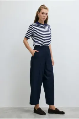 HE-QA Barrel Pantolon Lacivert