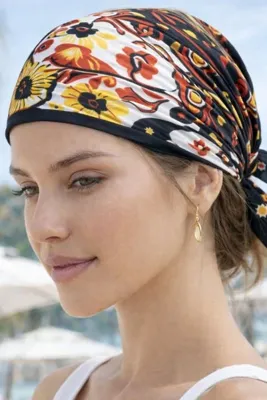Ritagarcia Çok Amaçlı Desenli Bandana - Saç, Boyun, Çanta ve Bilek Aksesuarı Fular