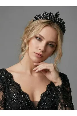 Magic Tiara Kristal Taşlı Büyüleyici Gelin Tacı - Işıltılı Düğün Saç Aksesuarı