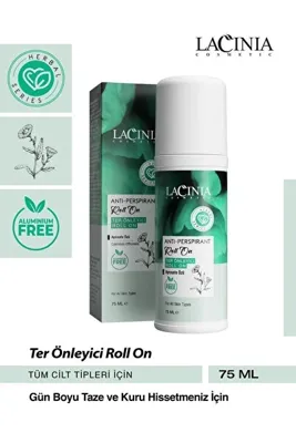 Lacinia Ter Önleyici Roll On Alüminyum Free 75 ml