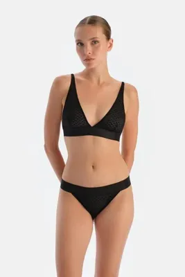 Dagi Siyah Dantelli Brazilian Külot