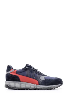 Derimod Erkek Şeffaf Tabanlı Deri Sneaker