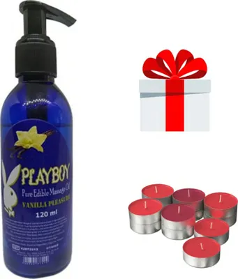 Playboy Pure Edible Vanilyalı Mum Vücut Masaj Yağı 120 ml