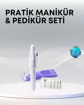 renklime Profesyonel Tırnak Matkap Seti – Ayarlanabilir Hız, Düşük Gürültü ve Kompakt Tasarım