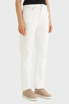 Calvin Klein % 100 Pamuk Mom Fit Yüksek Bel Jeans LV047F703GASN KOT PANTOLON LV047F703G ASN