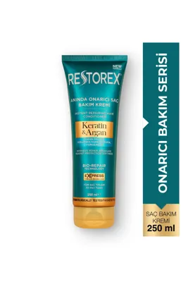Restorex Keratin & Argan Onarıcı Saç Bakım Kremi 250 ml – Anında Onarım