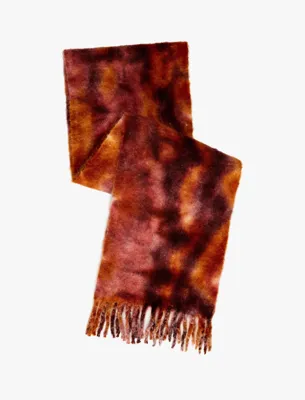 Koton Batik Desenli Uzun Püsküllü Atkı