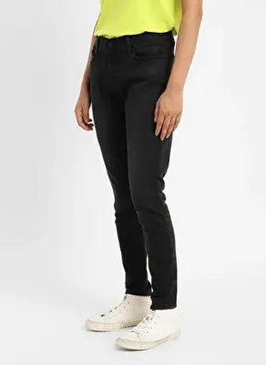Levis Smu-Wb710Superskinny Z66 Siyah Kadın Belli Super Skinny Denim Pantolon 21325-0314