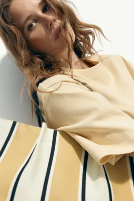 H&M İnterlok Tişört