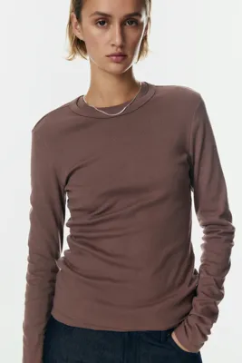 H&M Uzun Kollu Jarse Üst