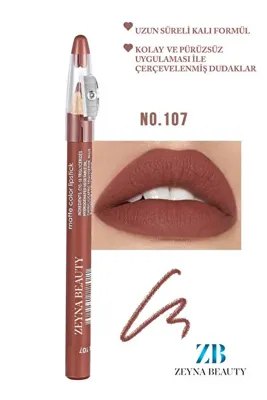 Zeyna Beauty Jumbo Dudak Kalemi Suya Dayanıklı -Matte Jumbo Lipliner Waterproof