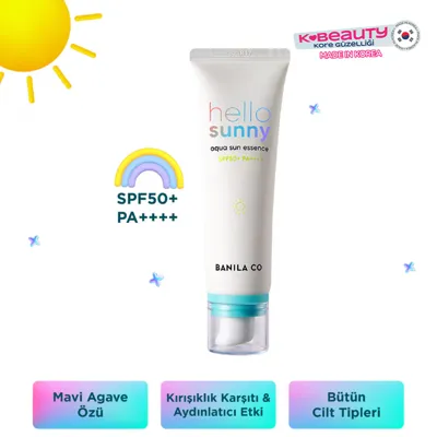 Banila Co Hello Sunny 50 ml Güneş Kremi SPF50 Tüm Cilt Tipleri İçin Nemlendirici Etki