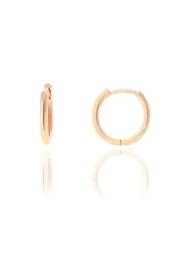 Söğütlü Silver Gümüş Rose 14 Mm Halka Küpe Sgtl10561rose