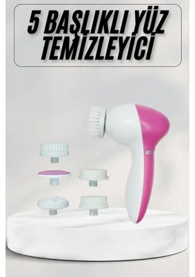 Meks Cilt Temizleme ve Masaj Aleti 5 Başlıklı Akne ve Sivilce Önleyici