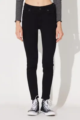 Lee Foreverfit Skinny Fit Dar Kesim Yüksek Bel Çok Dar Paça Siyah Kadın Esnek Jean Denim Kot Pantolon