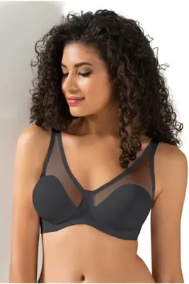Le Jardin Kadın Siyah Toparlayıcı Soft Tül Cup Sütyen Yeni Sezon