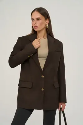 MAI STUDIOS CO. Arslev Acı Kahve Blazer Ceket