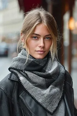 LAGRANGE Lagranze City Mist Shawl Üçgen Kadın Atkı Şal