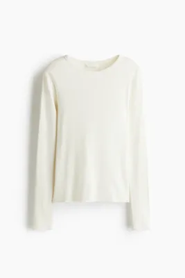 H&M Pamuklu ve Ribanalı Üst