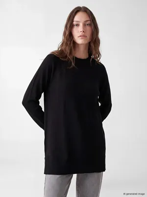 LCW Modest Kadın Basic Triko Tunik